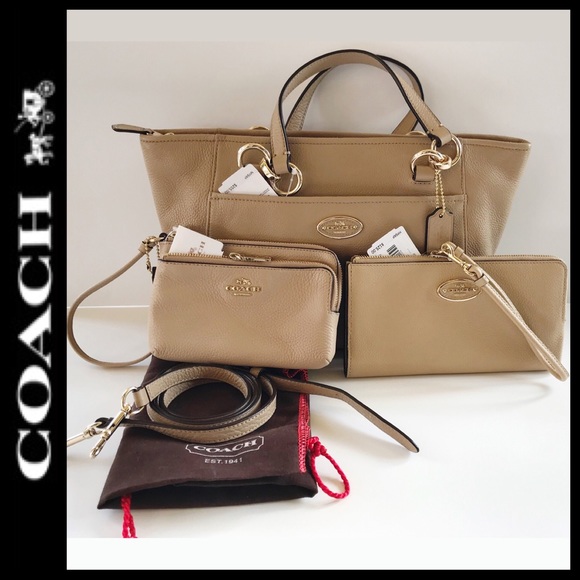 Coach Handbags - Coach Mini Ellis Tote NWT 3-pcs Set